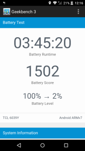 alcatel onetouch idol 3 test baterije