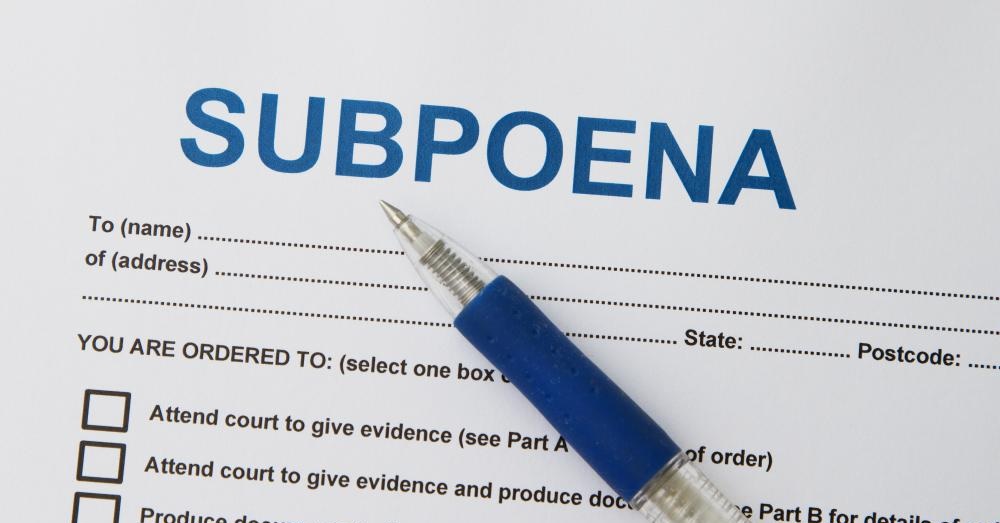 subpoena