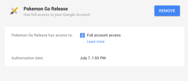 pokemon go privatnost